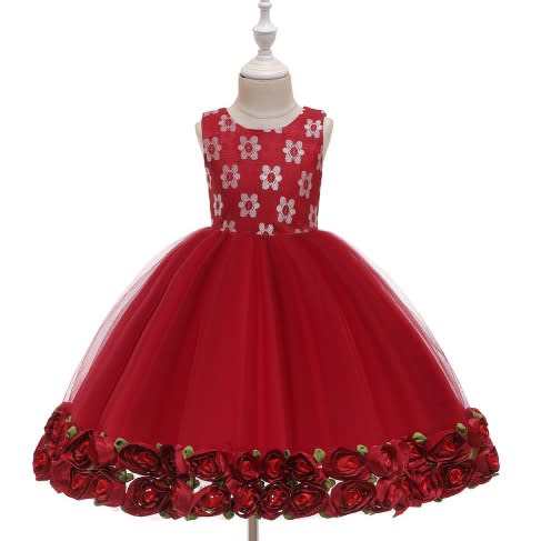 Dimensional Ball Dress For Babies