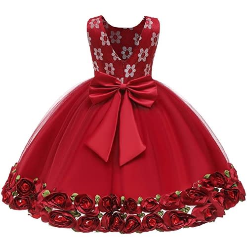 Dimensional Ball Dress For Babies