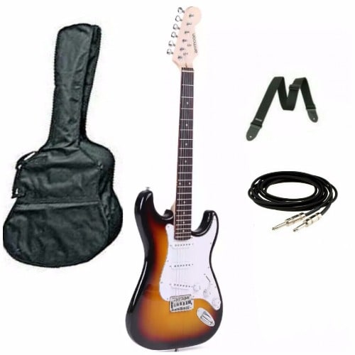 Professional 6 Strings Electric Lead Guitar with Bag, Belt and Cord - Glitz