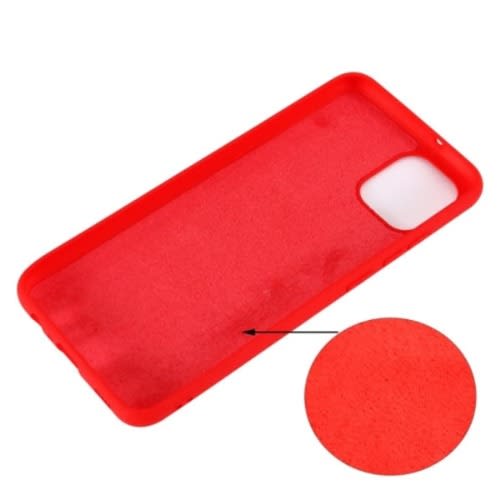 Silicone Back Cover For Samsung A03 -red