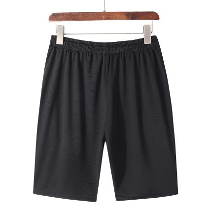 Breathable Black Zipper Shorts