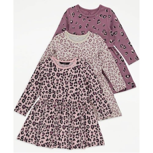 3 In 1 Skin Print Dress - Pink