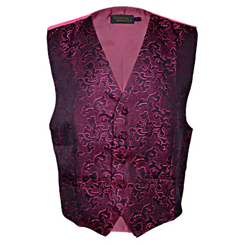 Premium Colorful Waistcoat - Pink & Black