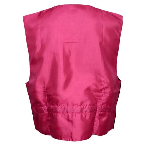 Premium Colorful Waistcoat - Pink & Black