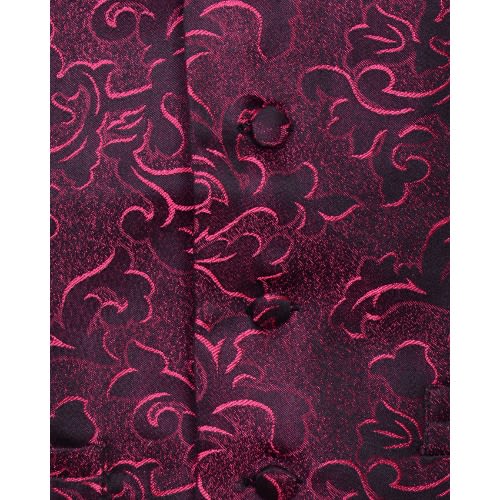 Premium Colorful Waistcoat - Pink & Black
