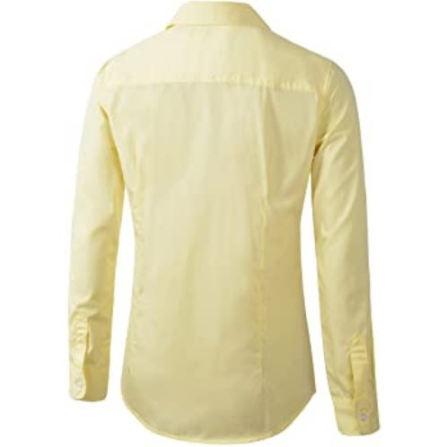 Ladies Formal Dress Shirt  - Light Yellow