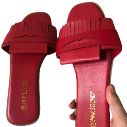 Ladies Slippers - Red