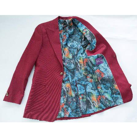 Men's Slim Fit Blazer - Red