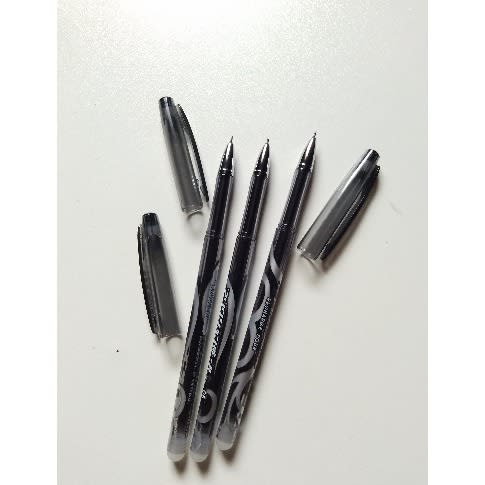 Erasable Black Gel Pen For Student School Office Writing - 12 Pieces