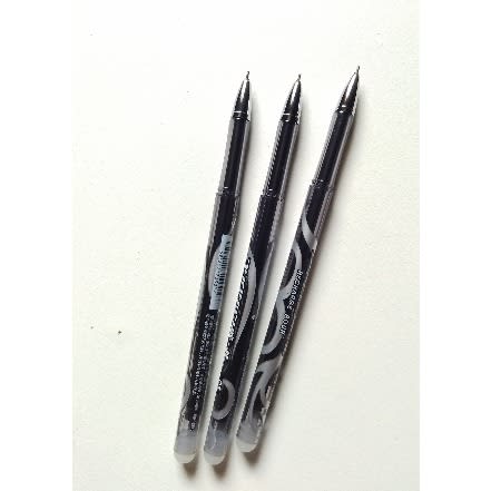 Erasable Black Gel Pen For Student School Office Writing - 12 Pieces