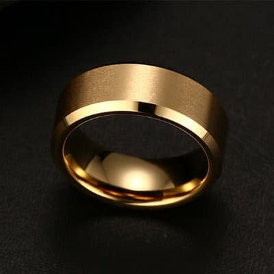 Thicken Titanium Stainless Steel Rings - Gold