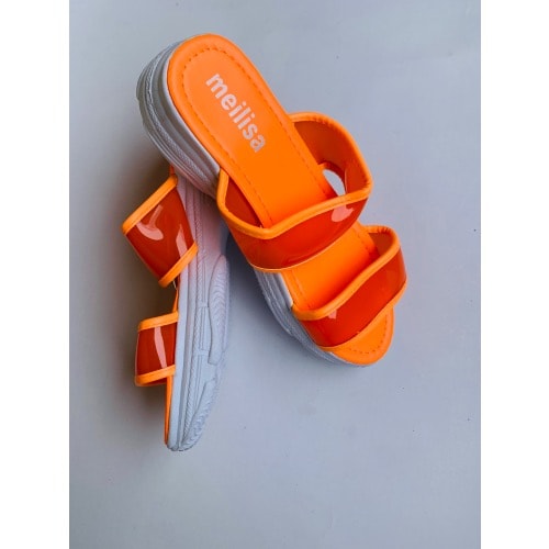 Women’s Wedge Slippers- Orange