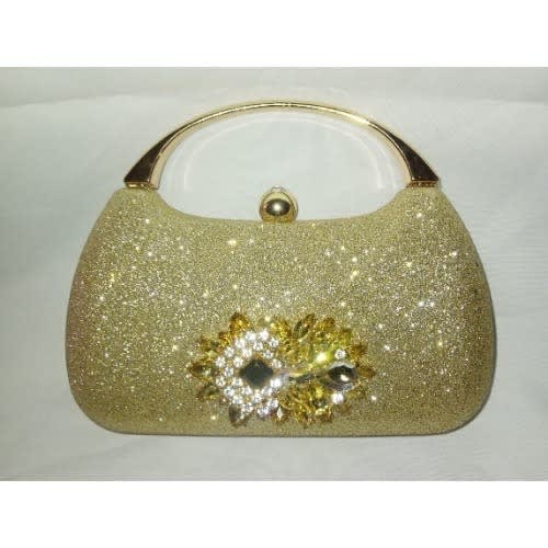 Goose Egg Shaped Hand Purse - Gold