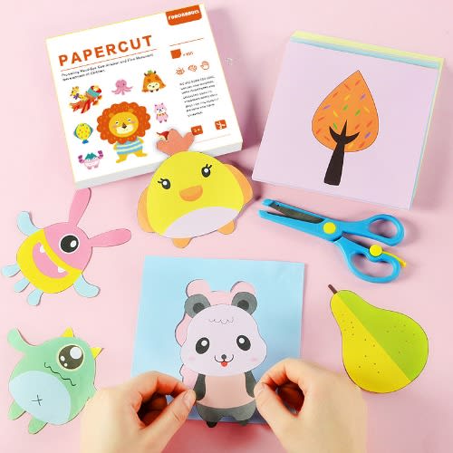 Kids Paper Cutting And Diy Manual Materials Puzzle Origami - Kindergarten Educational  Sets