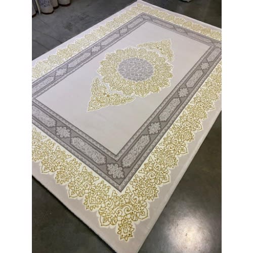 Retro Pattern Center Turkish Rug -3ft By 5ft -Multicolour