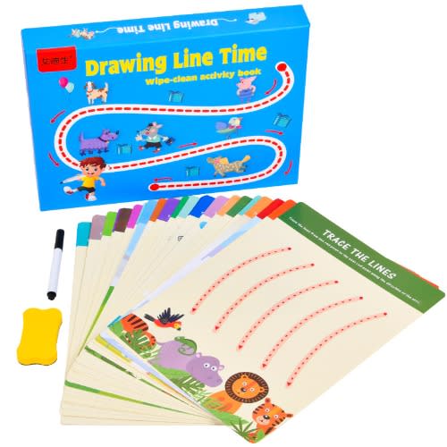 Tracing Trails Workbook - Handwriting Activity Card And Erasable Pen Kit