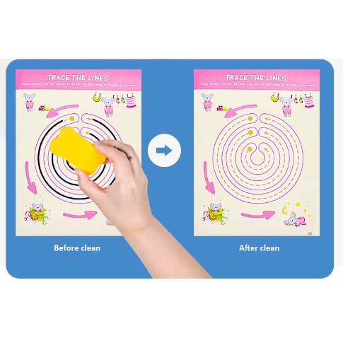 Tracing Trails Workbook - Handwriting Activity Card And Erasable Pen Kit