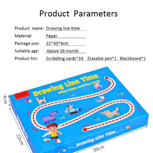 Tracing Trails Workbook - Handwriting Activity Card And Erasable Pen Kit
