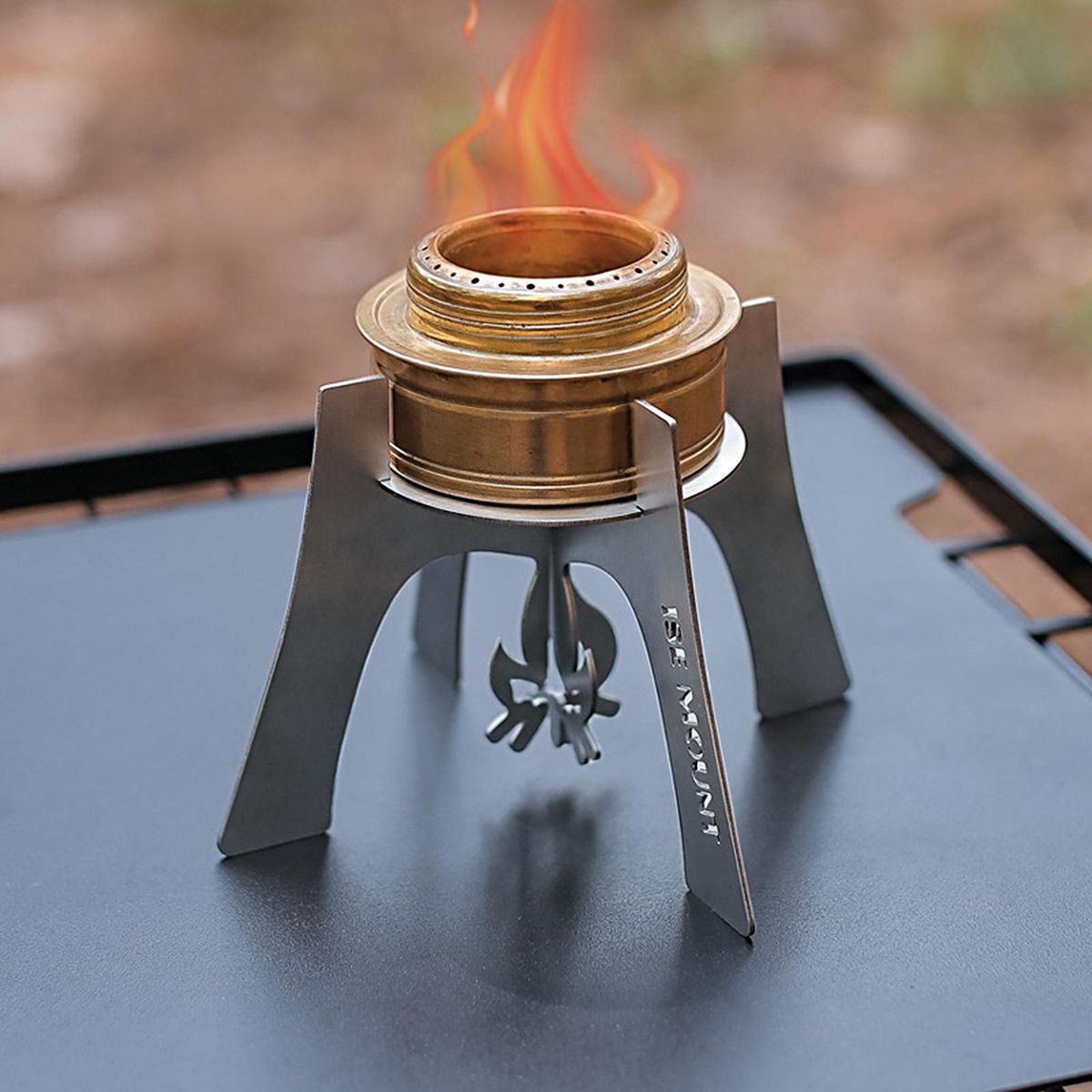 Four-legged Stove Stainless Steel Stove Bracket Silver