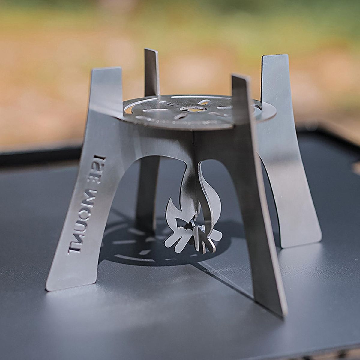 Four-legged Stove Stainless Steel Stove Bracket Silver