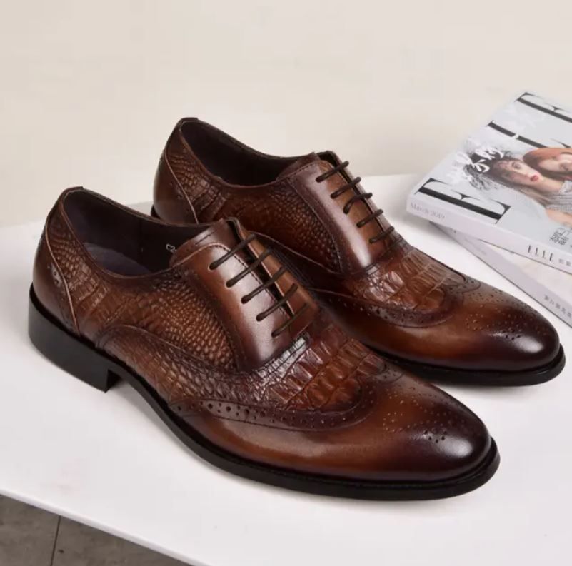 Men's Formal Business Styled Shoe - Brown Office Shoe