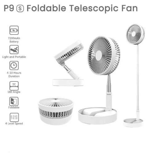 Rechargeable Foldable Travel Fan With USB And