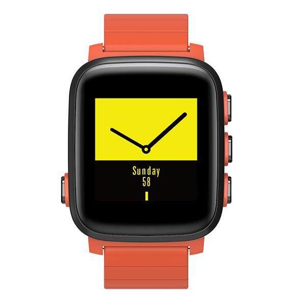 SMA-Q2 Waterproof Smart Fitness Bracelet Tracker Heart Rate TPU Orange