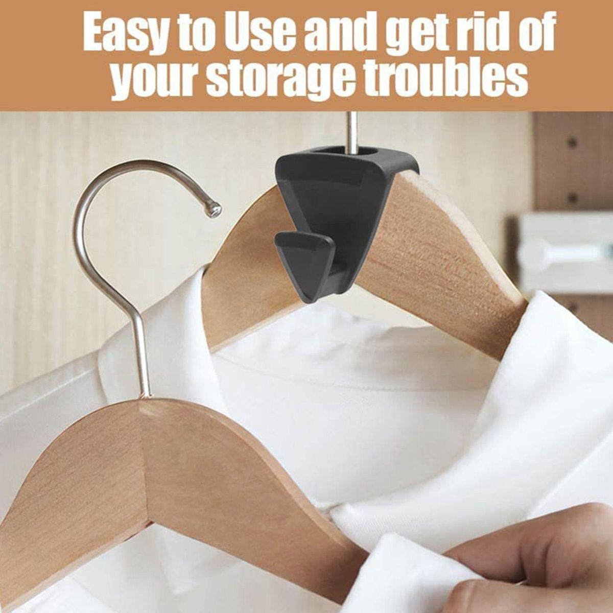 10Pcs Coat Hanger Hook Slip-Over Design Cartoon Heavy Coat Hanger Hook A