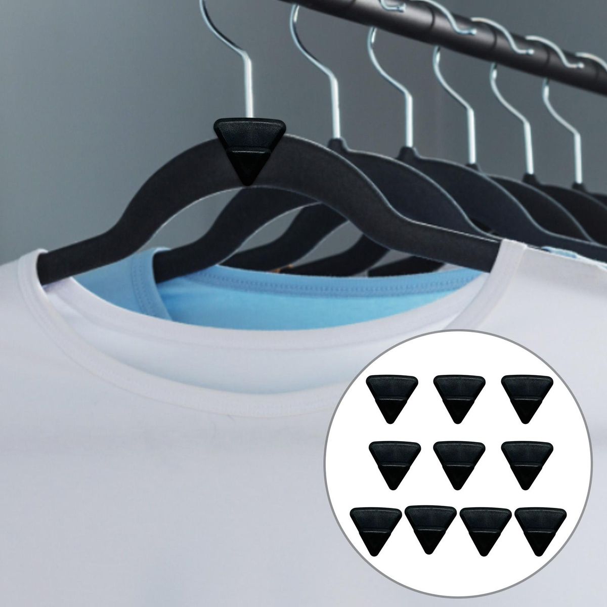 10Pcs Coat Hanger Hook Slip-Over Design Cartoon Heavy Coat Hanger Hook A
