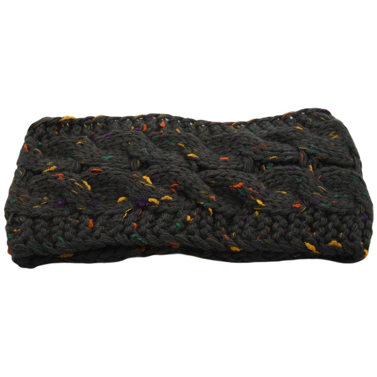 Dark Gray Yarn Color Spring Winter Ear Warmer Headband For