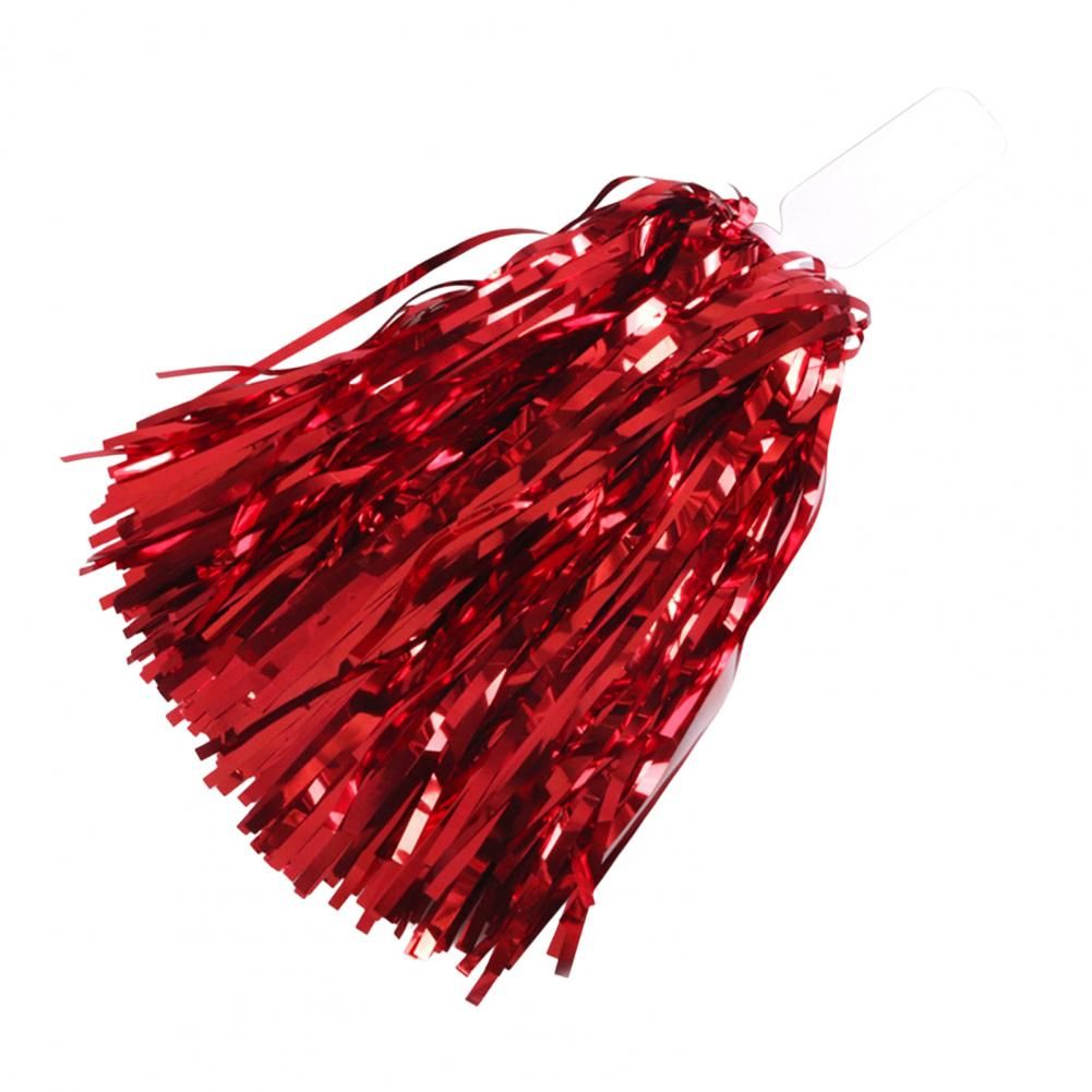 Eco-friendly Cheerleading Pompoms No Fading Adding Vitality Creative Cheerleading Metallic  Pompoms