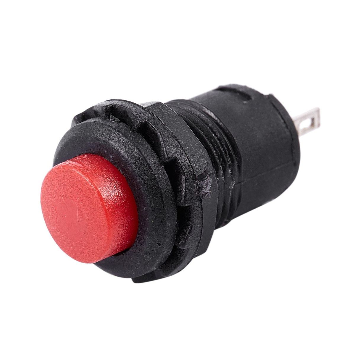 5 X 12mm Car Boat Latching Lock Push On / Off Button 125V 250V red