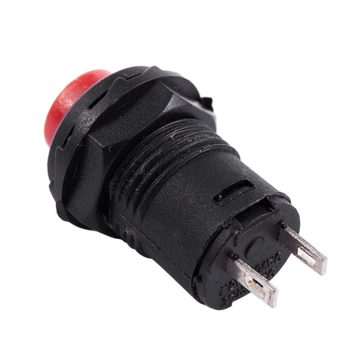 5 X 12mm Car Boat Latching Lock Push On / Off Button 125V 250V red