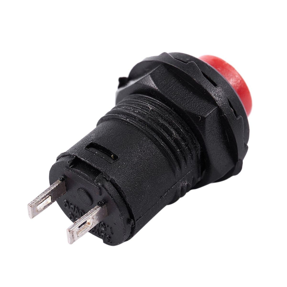 5 X 12mm Car Boat Latching Lock Push On / Off Button 125V 250V red