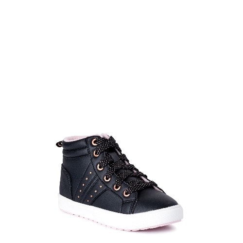 Girls High Top Sneakers - Black
