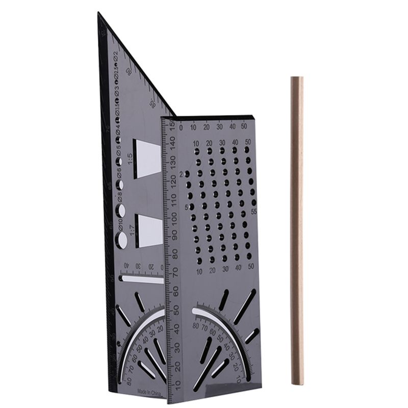 Wood Working Ruler 3d Mitre Angle Woodworking Scribe Mark