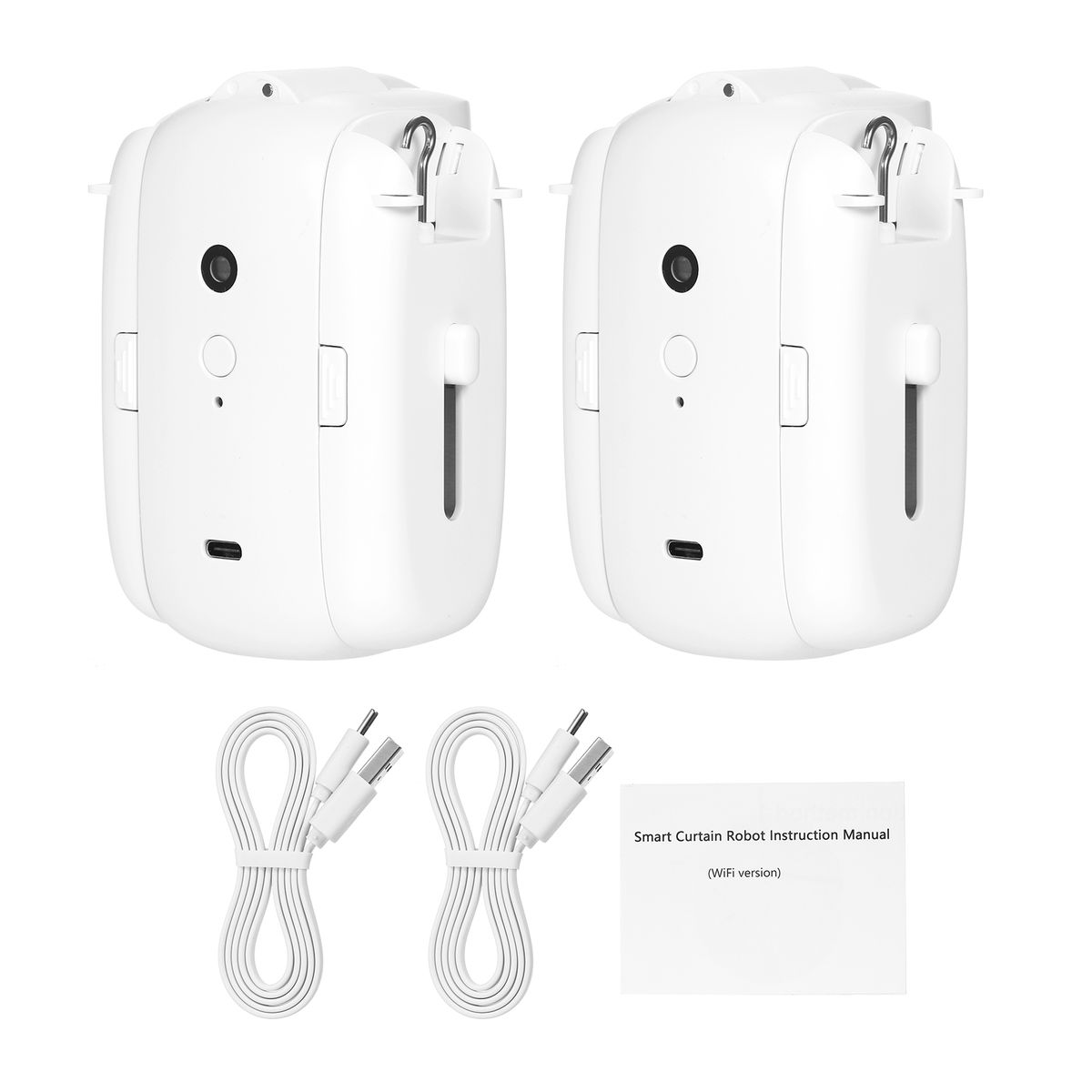 2Pcs Smart Electric Curtain Motor Curtains Rod Opener Voice
