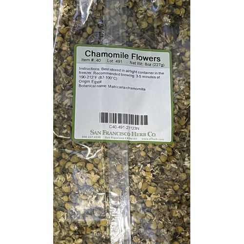Chamomile Flower Whole Matricaria Chamomilla Tea 8 OZ