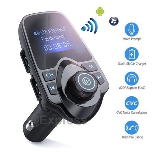 T10 10 - 24V Bluetooth Car V3.0 + EDR Hands-free Call FM Transmitter MP3 Music Play
