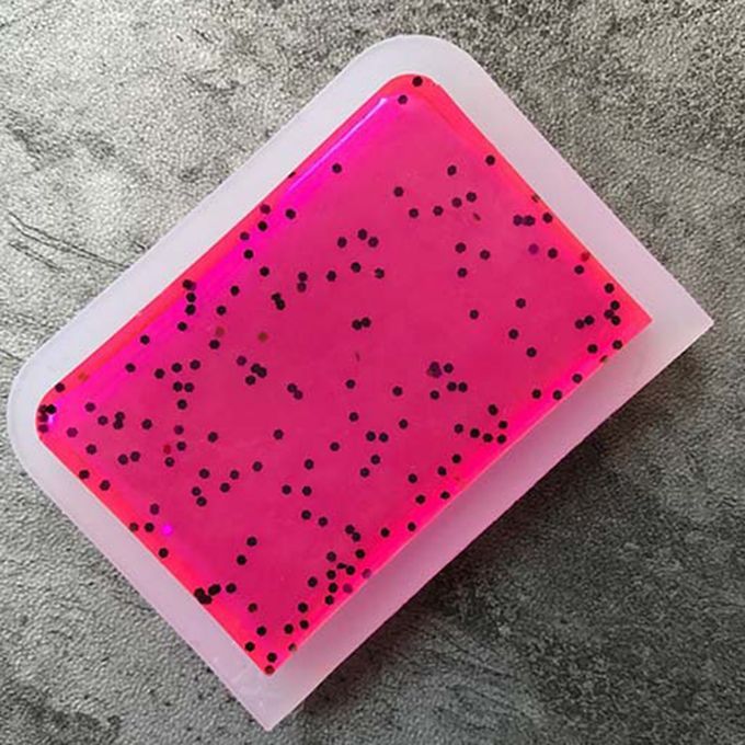 2x Square Shape DIY Silicone Mold For Resin Polymer Clay Making Crafts