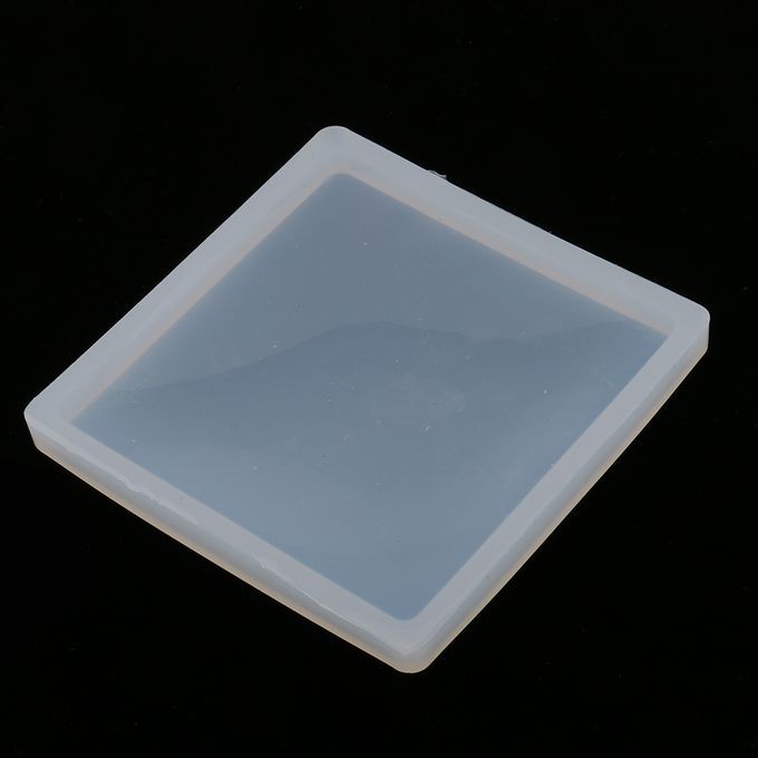 2x Square Shape DIY Silicone Mold For Resin Polymer Clay Making Crafts