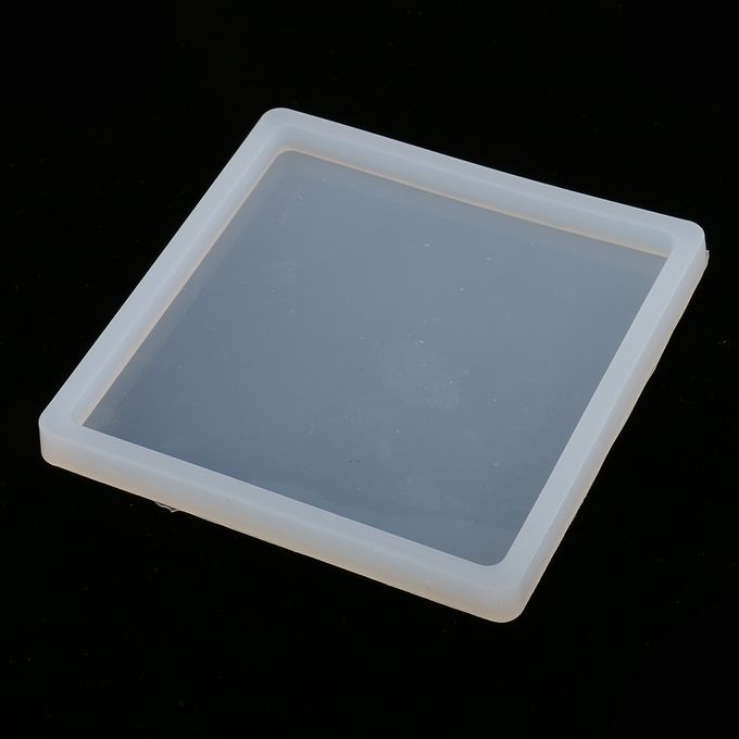 2x Square Shape DIY Silicone Mold For Resin Polymer Clay Making Crafts
