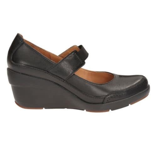 Un Chelsea Black Leather Bar Shoes