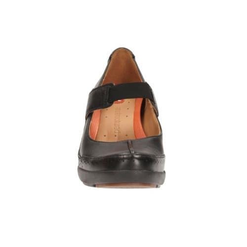 Un Chelsea Black Leather Bar Shoes