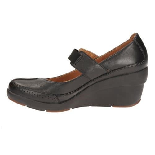 Un Chelsea Black Leather Bar Shoes