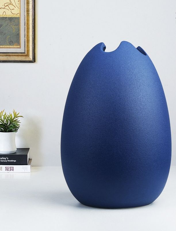 Set Of 2 Unique Planters (Blue)