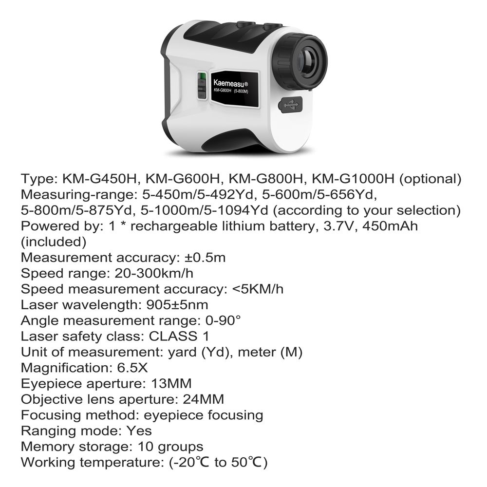 Multifunction Laser Rangefinder Distance Measurement Meter