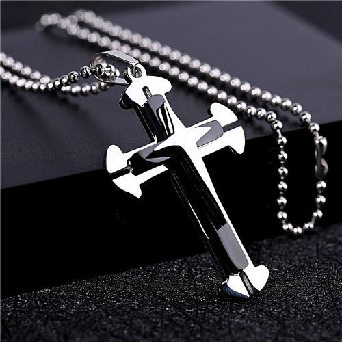 Cross Ring Necklack Fashion Cross Pendant Necklace Men