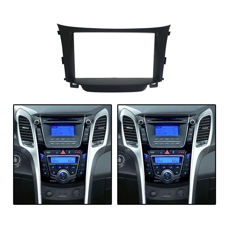 Double DIN Car Radio Panel Plate Stereo Dash Kit for I30 201