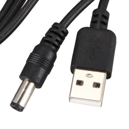 USB Cable 5.5mm / 2.1mm 5V DC Barrel Jack Power